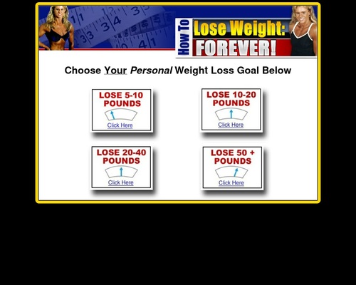  What’s your weight loss goal?