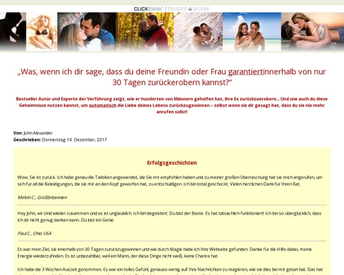 Exfreundin oder Frau zurückerobern