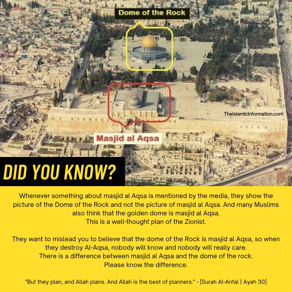 Al Aqsa Mosque and Dome Of Rock Are Two Different Things