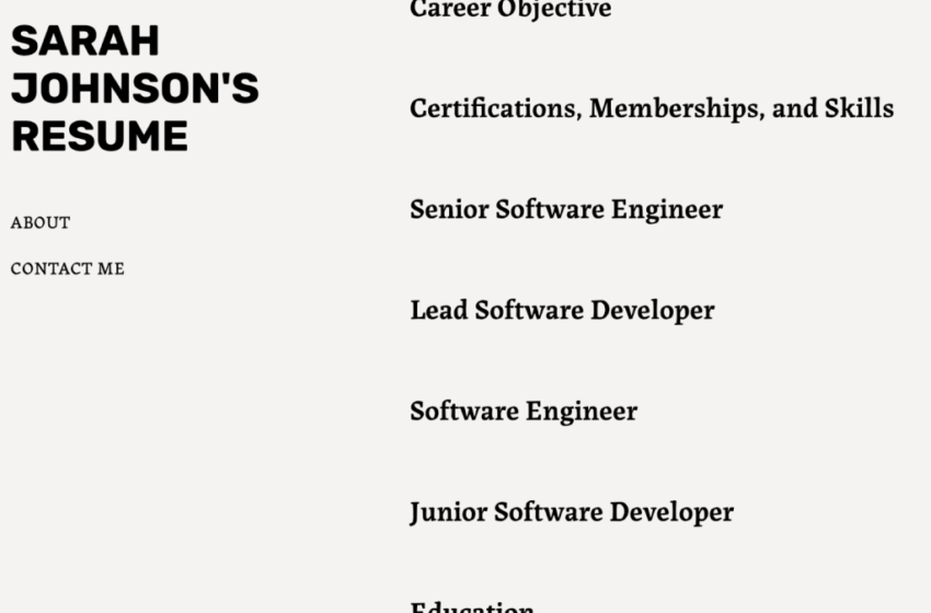  Create a Stellar Resume Using Any WordPress.com Theme