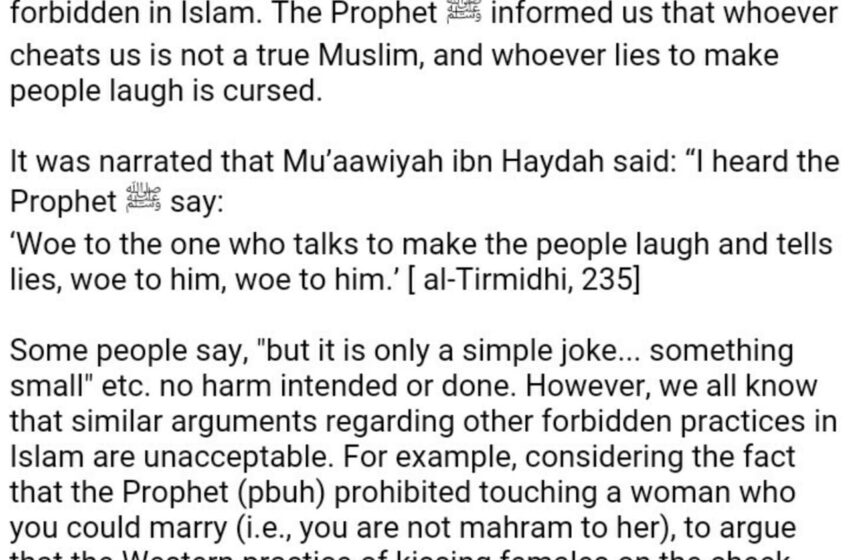  Celebrating April Fools’ Day Is Against The Teachings of Islam