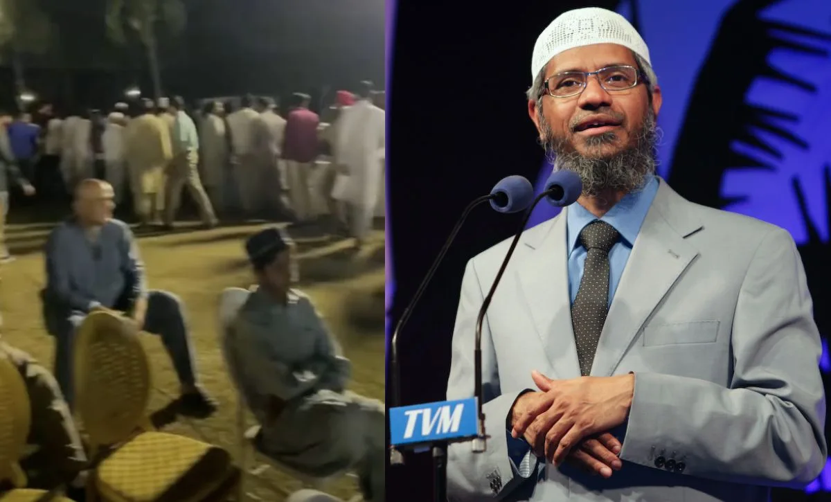 Zakir Naik’s Speech Disrupted as Attendees Rush for Food