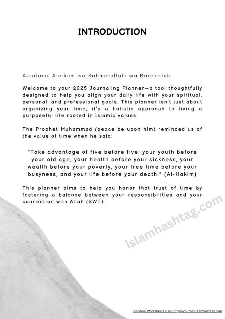 2025 Islamic Journal Planner – Islam Hashtag
