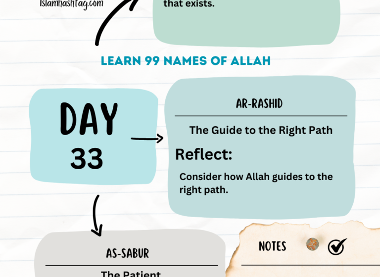 Day 33 – Reflecting On Allah’s Names: Al-Warith, Ar-Rashid, As-Saboor