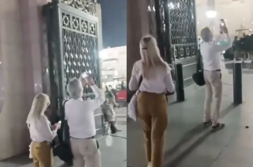  Western Tourist In Masjid an Nabawi Sparks Outrage