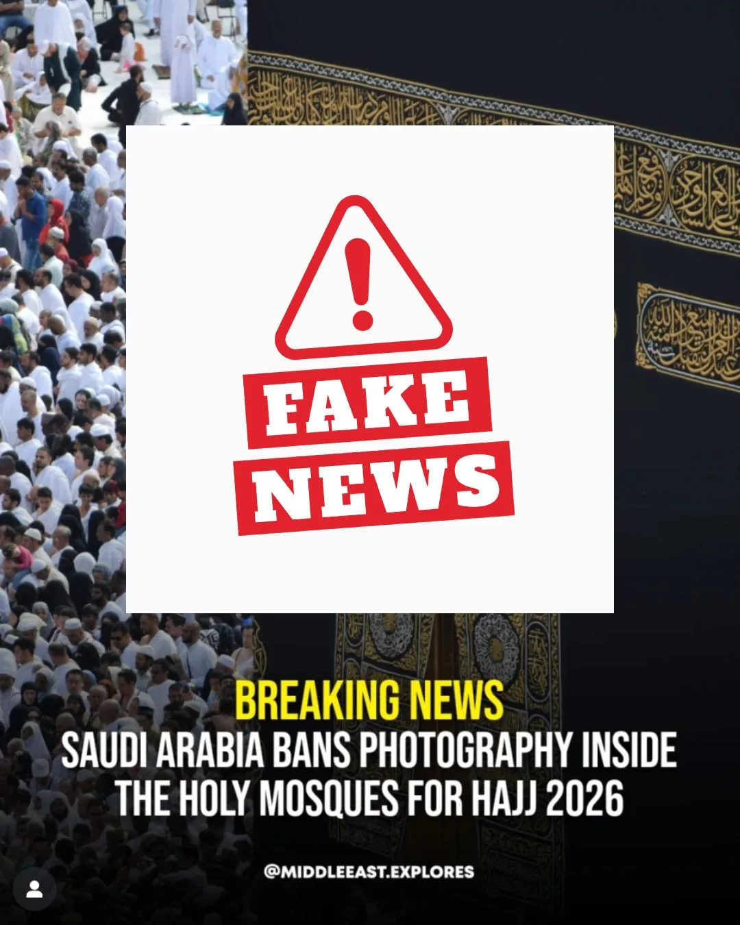 No Photography Ban at Holy Mosques for Hajj 2026