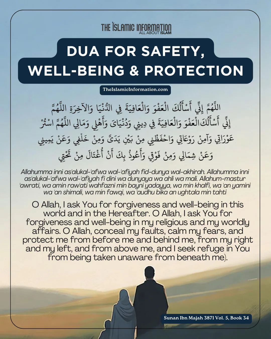 Dua For Safety, Well-Being, And Protection