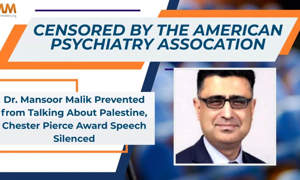 The APA Gave Him A Human Rights Award. Then They Cut His Microphone For Talking About Gaza.