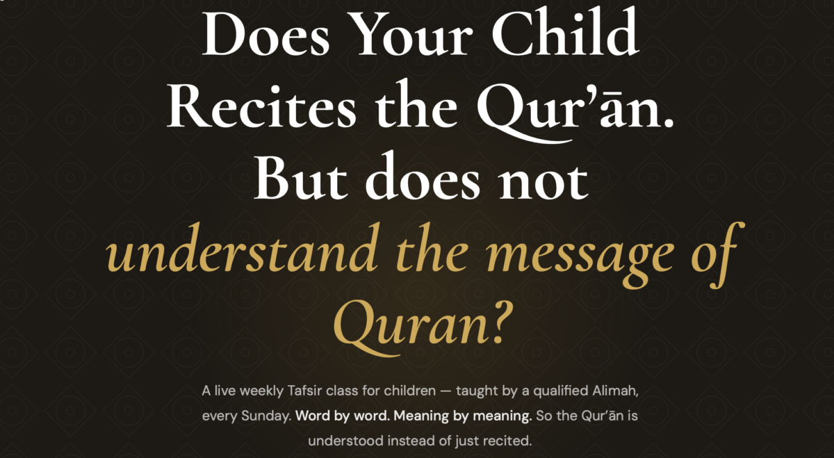Tafsir For Teenagers: Understand The Message Of Quran