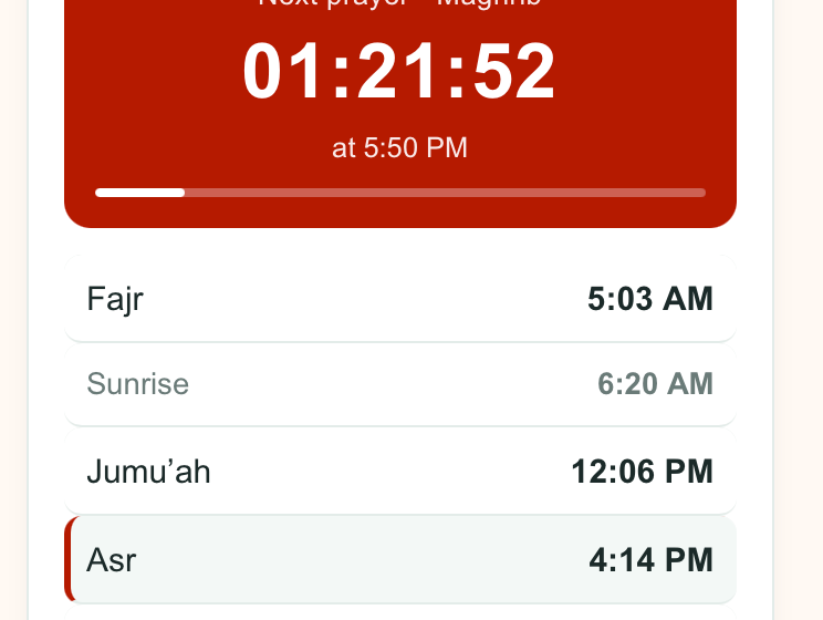 New on Islam Hashtag: A Prayer Times Countdown and the Islamic Midnight Calculator for Tahajjud